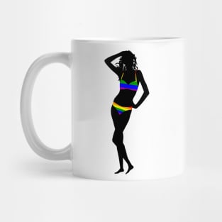Rainbow bikini Mug